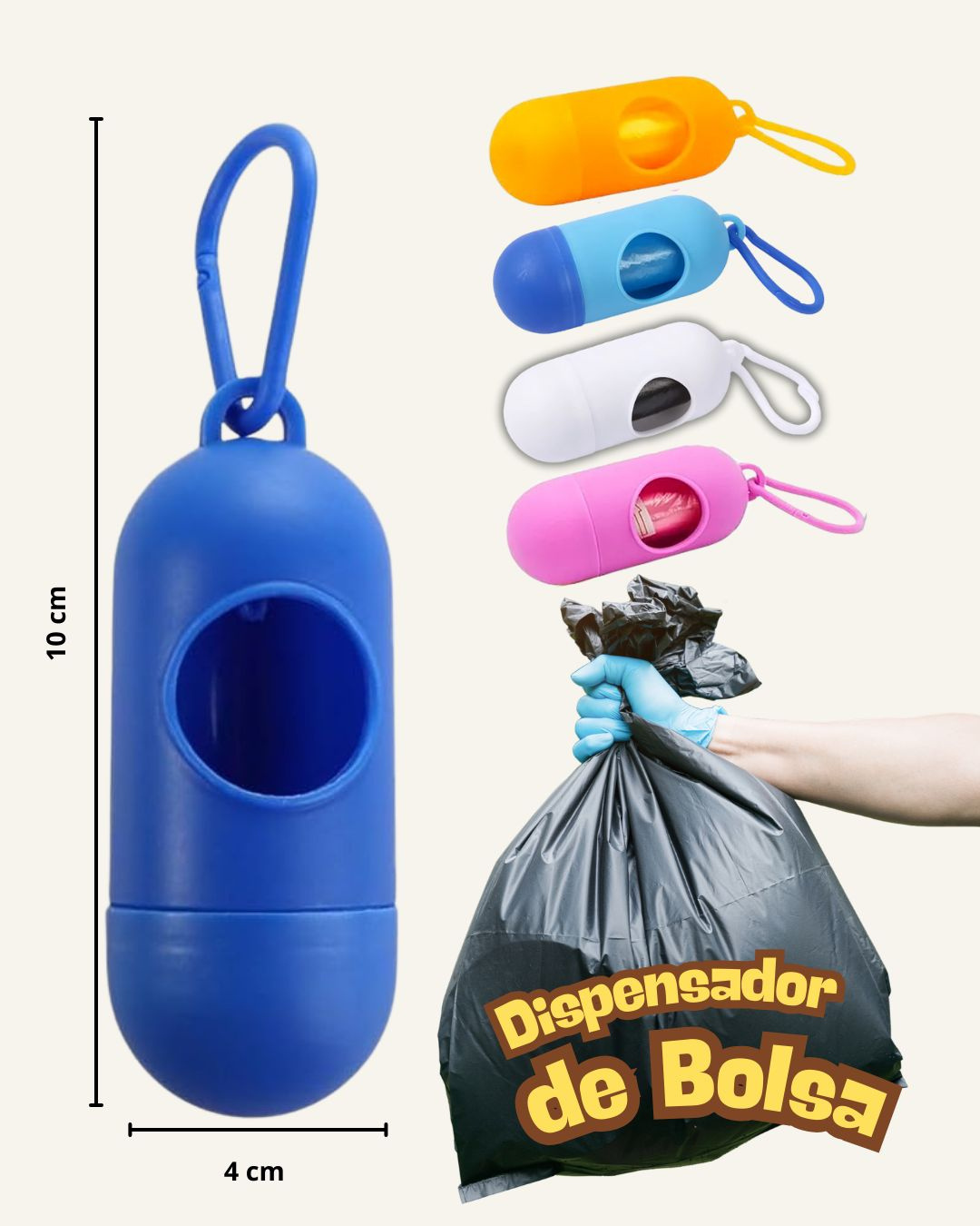 Dispensador de Bolsas para mascotas