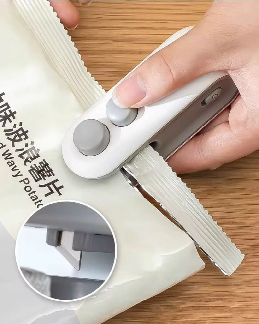Mini sellador de bolsas
