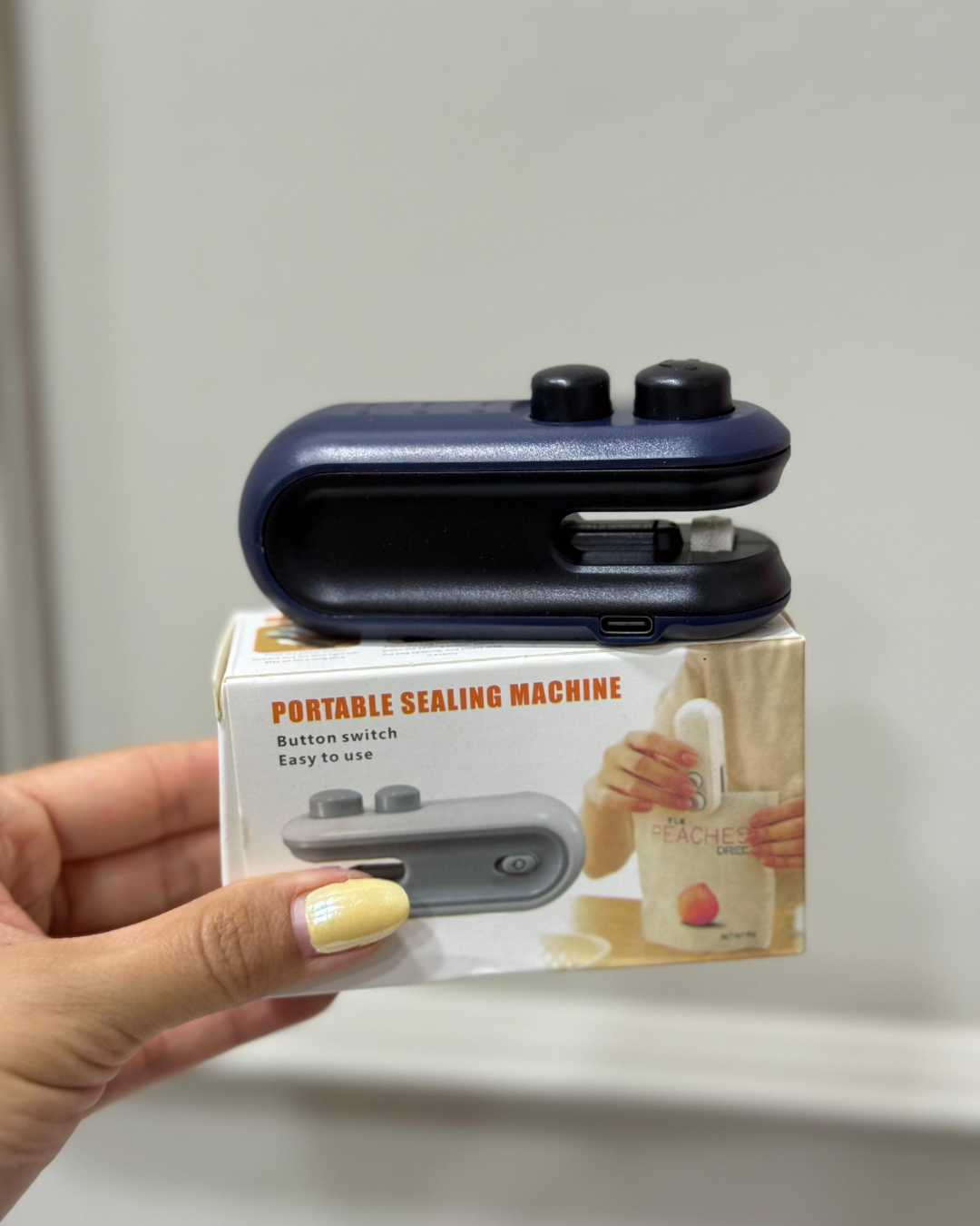 Mini sellador de bolsas