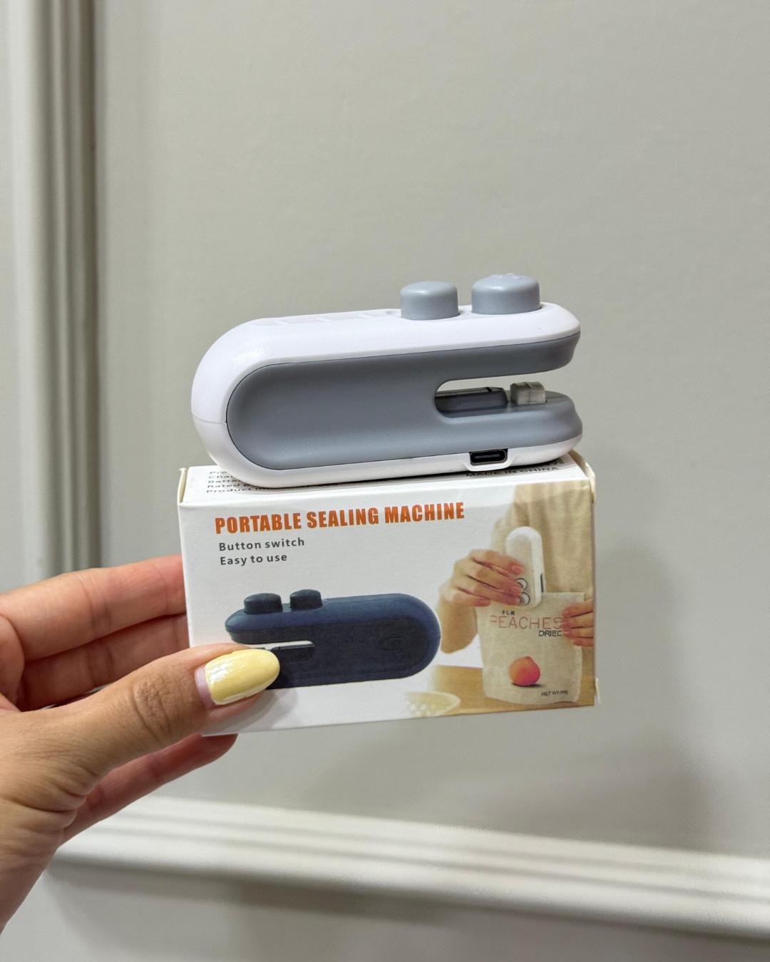 Mini sellador de bolsas