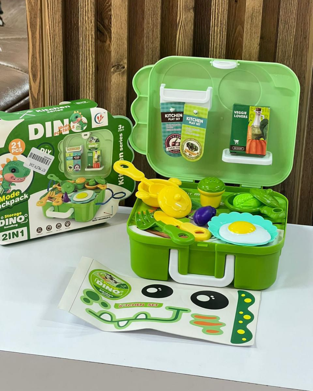 kit portátil de juguetes Dino